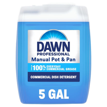 Dawn PRO Manual Pot & Pan Detergent Bulk Commercial Liquid Dish Soap, 5 gal