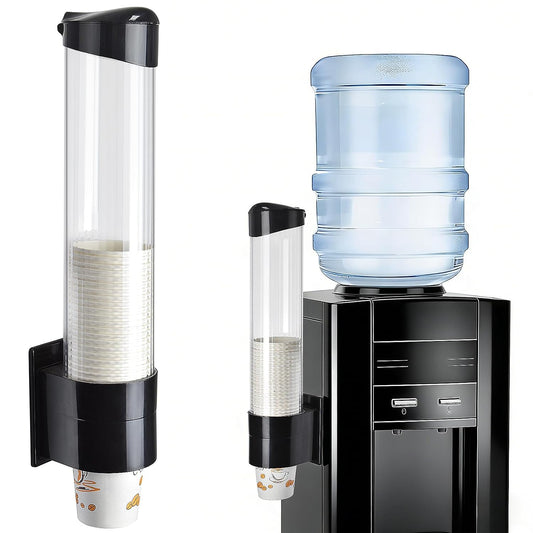 Cup Dispenser, Fits 7oz - 12oz Cone or Flat Bottom... (Black)