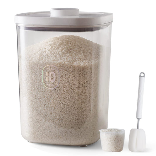 20-25 lbs Rice Dispenser,10.5 Qt/10 L/22-25 lbs Ri... (AY-10KG-WHITE)