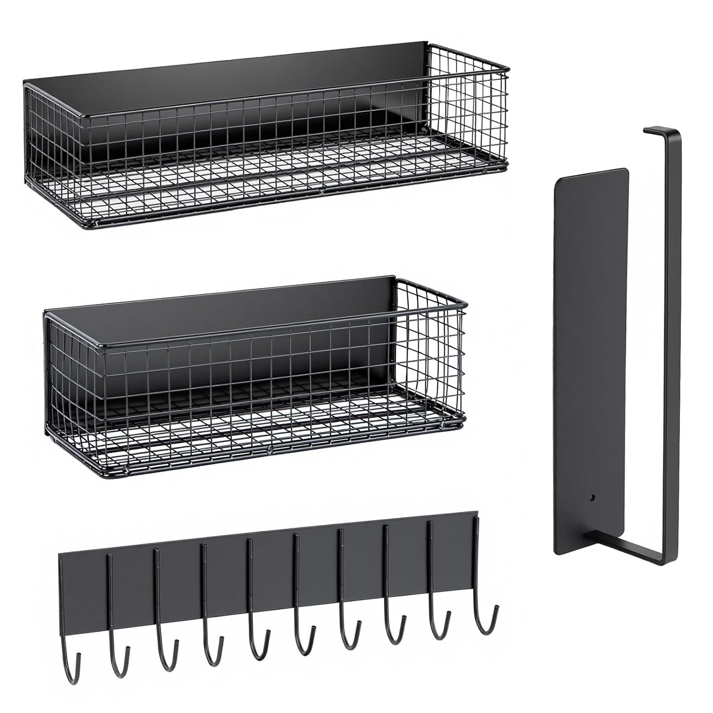 4 Pack Heavy-Duty Magnetic Shelves for Washing Machine | Magnetic Laundry Organizer, Spice Rack for Refrigerator, Space Saving Magnetic Basket