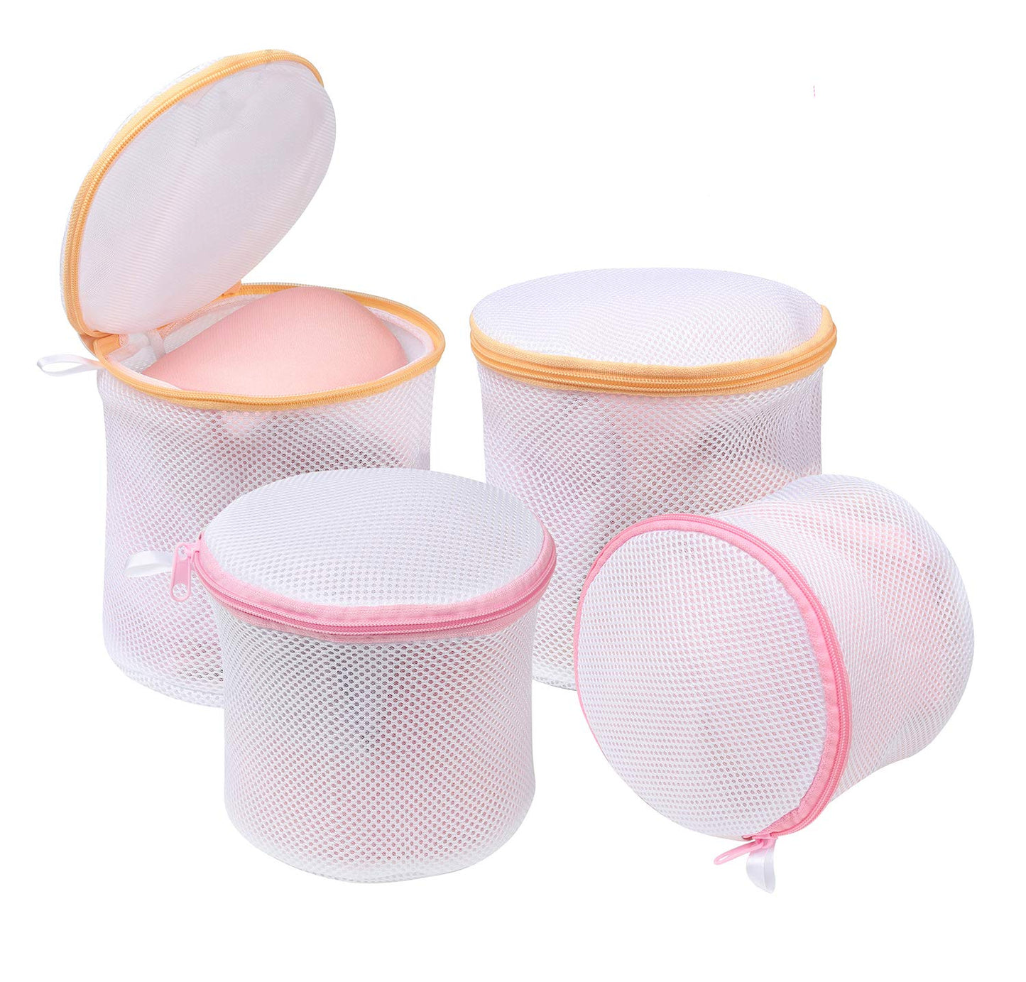 BAGAIL Laundry Bags Mesh Wash Bag for Intimates Lingerie and Delicates,4Pcs(Bra Wash Bag,6×6inch+7×7inch)