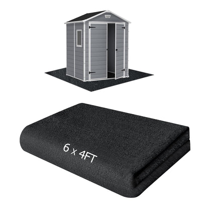 6x4FT Outdoor Storage Shed Floor Mat, Tent Carpet for Camping Furniture | Waterproof Washable with Non Slip Backing, Felt Top & PE Backing, Soft Furniture Cover Carport dust Oil Mat-Tool