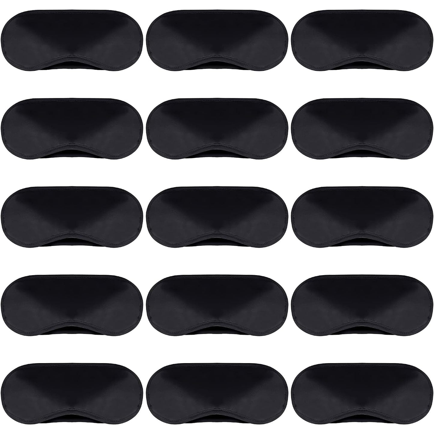 50 Pieces Eye Mask Sleep Masks Bulk Sleeping Blindfold Eye Cover for Games Team Building Party Travel with Nose Pad and Adjustable Strap for Women Men