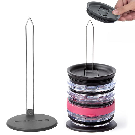 Tumbler Lid Organizer & Holder for Stanley, Yeti, Water Bottle Lids | Kitchen Gadgets, Kitchen Organization, Organization Storage, Inside Kitchen Cabinets, Inside Cupboards, Pantry Shelves