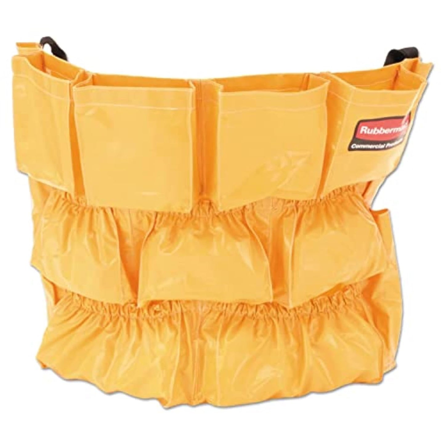 Rubbermaid Commercial Products Supply Organizing Caddy for Brute Trash Cans Yellow Tool Organizer Storage for Spray Bottles/Paper Towels/Gloves/Scrub Brush 1 Count