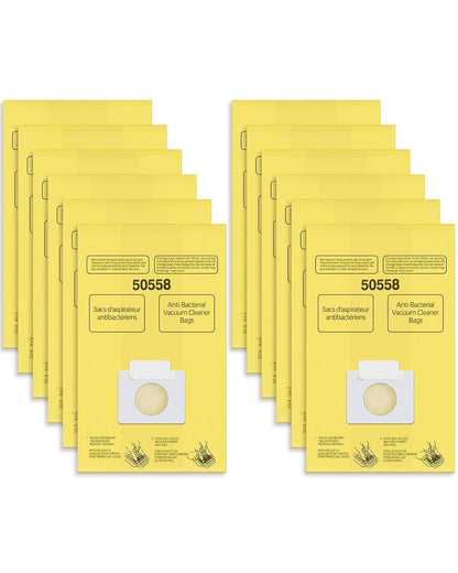Vacuum Bags Replacement for Kenmore Canister Type C/Q Vacuum | Compatible with Kenmore Canister Type C/Q 5055, 50555, 50557, 50558 and Panasonic Type C-5, C-18 Vacuums, 12 Pack