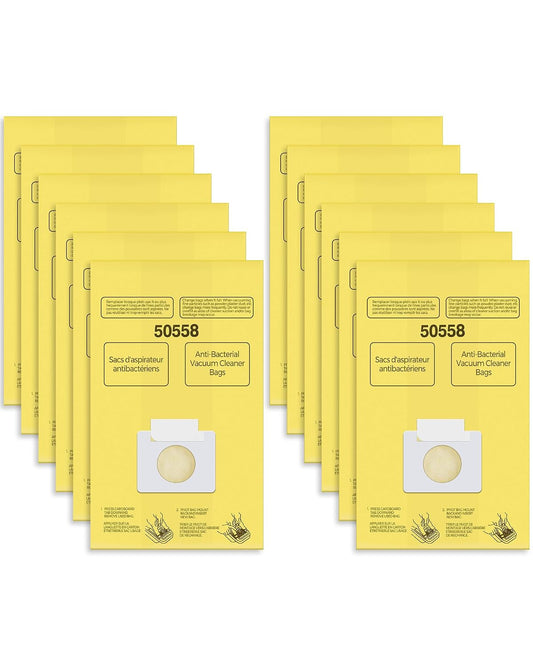 Vacuum Bags Replacement for Kenmore Canister Type... (12 Count | Yellow | Paper)