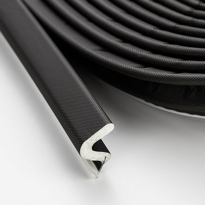 Ravinte Weather Stripping Door Seal, Q-Shaped Kerf Foam Strip, 26 FT, Black | Push-In Door Weather Stripping, No Adhesive, Fits 0.35 to 0.59 Inch Gaps, Door Frame and Jamb Seal, Blocks Drafts and Noise