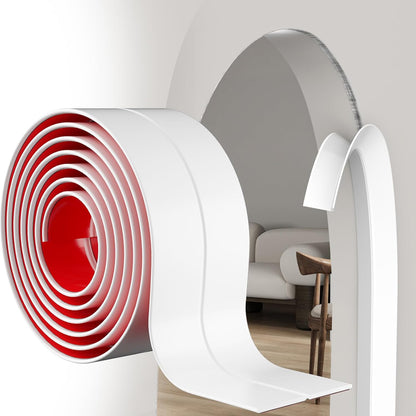 Flexible Wall Corner Guard (20ft) – Child & Pet Safe Edge Guards, Paintable & Removable Without Damage - Self-Adhesive Edge Protector for Baby Proofing, Furniture & Curved Corners (White)