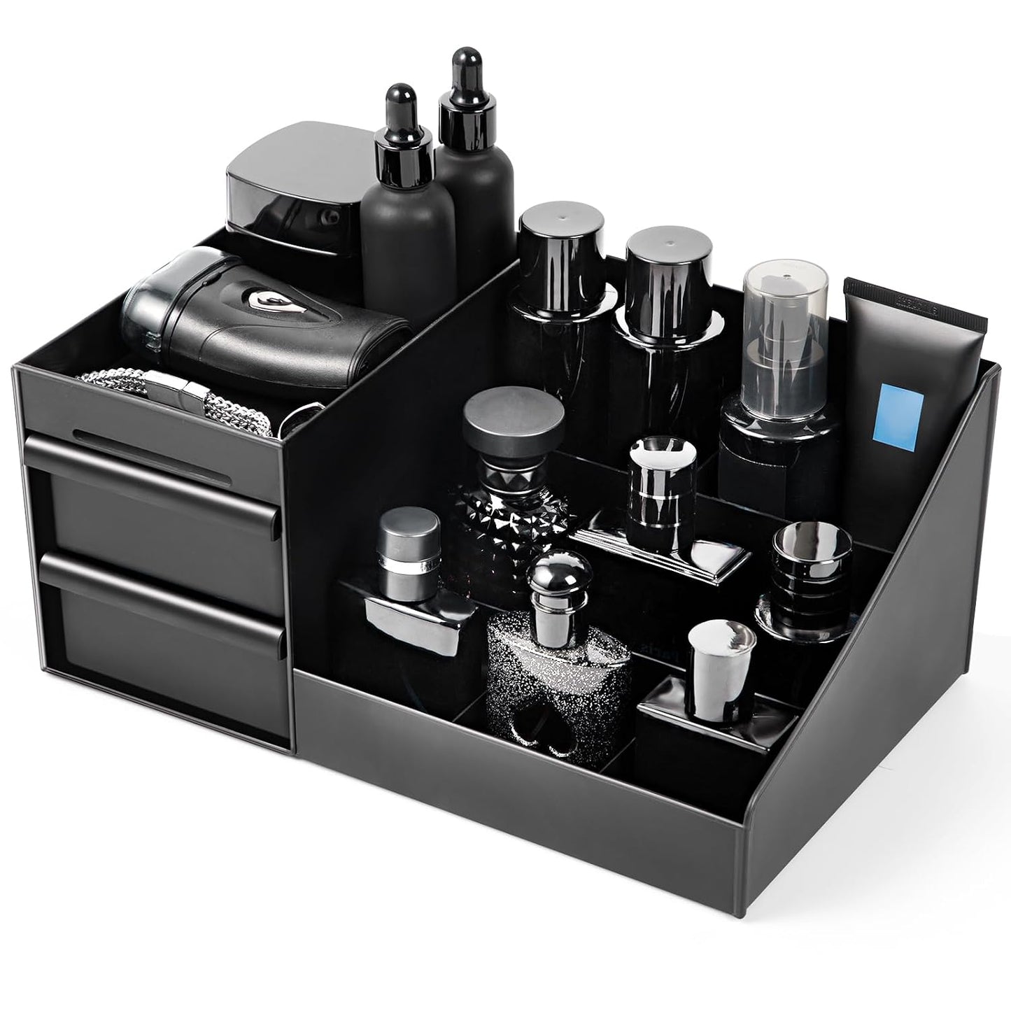 Cologne Organizer for Men，Perfume Organizer，Bathroom Organizer，Men Gifts | Bathroom Counter Organizer，Desk Organizer，Cologne Shelf，Room Decor for Men，Dresser Organizer Countertop，Gifts for Boyfriend