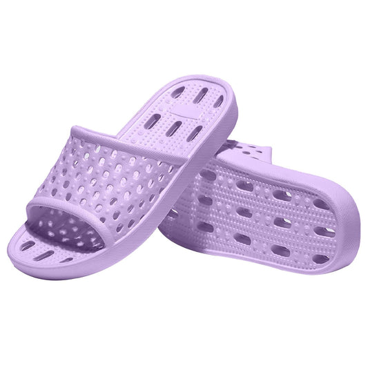 Shower Shoes Women Quick Drying Non Slip College D... (2 Count | Purple)