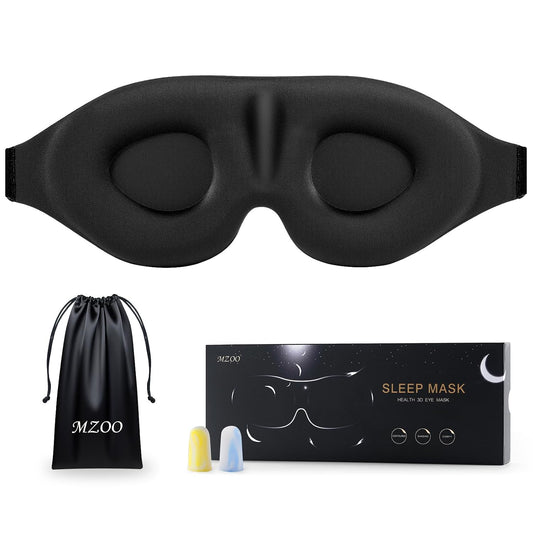 Luxury Sleep Mask for Women Men Patented Light Blo... (A-black | Memory Foam)
