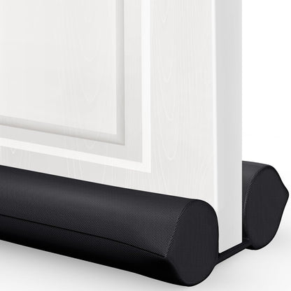 Comfyanno Under Door Draft Stopper - Bottom Door Seal & Gap Filler- Fits 30” to 36” Door, Block Noise, Sound, Air, Bugs, Dust, Easy to Install, Double Side Block, No Adhesive, Black