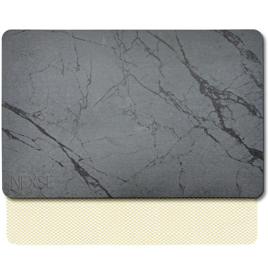 Extra Large Stone Bath Mat for Bathroom (32" x 20") | Non Slip Super Absorbent Quick Dry Diatomaceous Earth Bath Mat | XL Diatomite Stone Bath Shower Mat | Drying Mat for Kitchen Counter | Gray