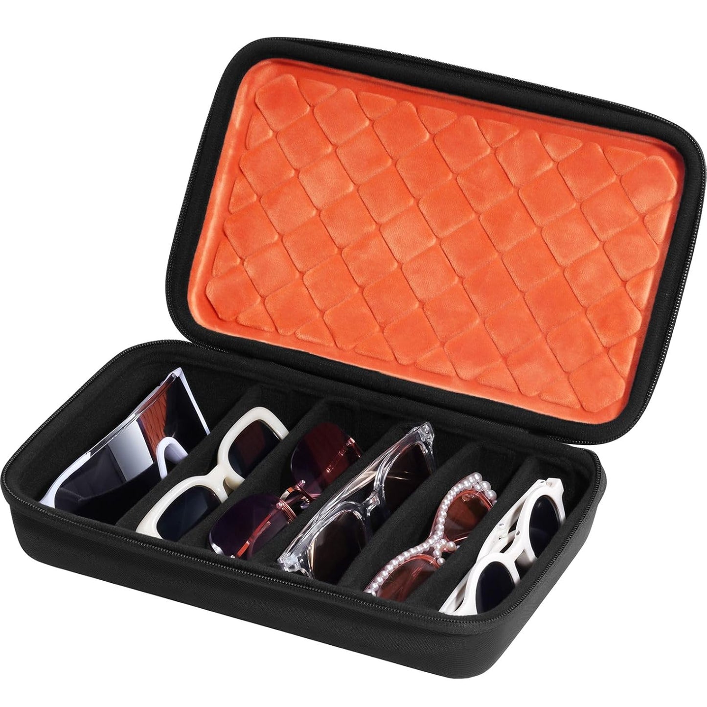 ProCase Hard Shell Travel Sunglasses Organizer, Portable Multiple Glasses Case for Travelling