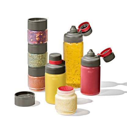 OXO Outdoor 7-Piece Spice Shaker & Squeeze Bottle Set | 7-Piece