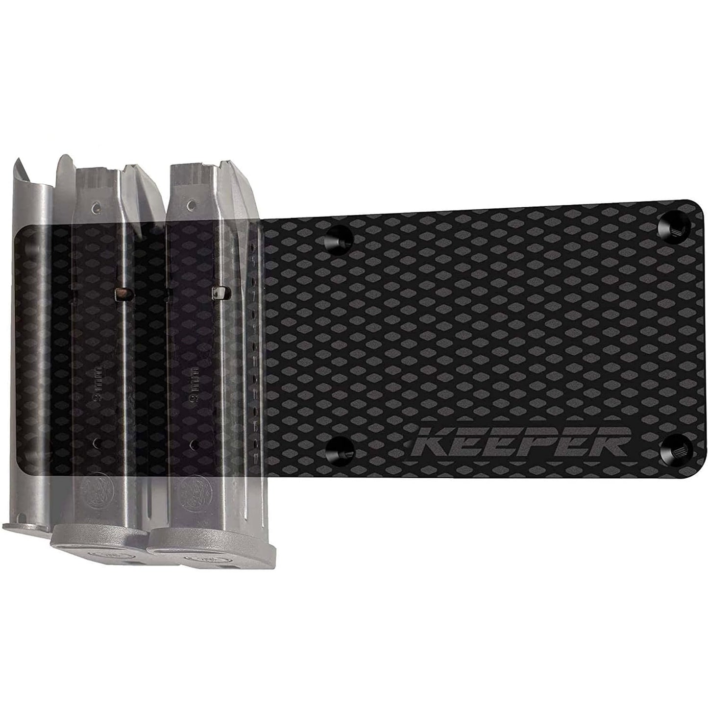 Magnetic Ammunition Holder for Gun Magazines and Clips, Organize Mount in Your Gun Safe, Locker Cabinet, Vault, Ultimate Ammo Storage Accessories for Handgun, Oistol and Rifle Mags, Black
