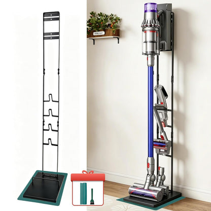 EZ SPARES Vacuum Stand fDocking Storage Station,cpmpatible with Dyson V6 V7 V8 V10 V15 V11 DC30 DC31 DC34 DC35 DC58 DC59 DC62 Cordless Stick Vacuum Cleaners,Stable Metal Storage Bracket Holder(Black)