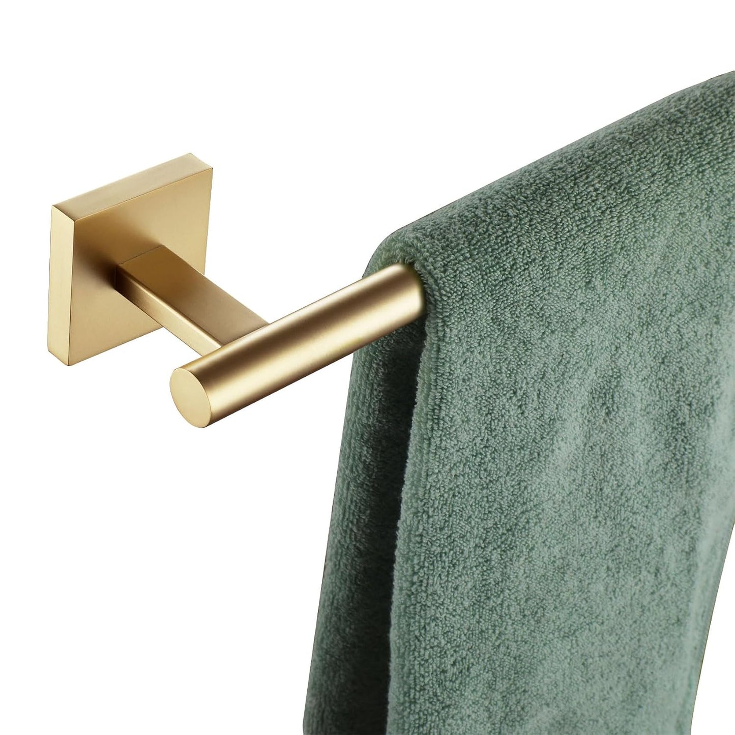 KOKOSIRI Bathroom Towel Bar Bath Towel Holders for Toilet Kitchen Cabinet Wall Mount 24 Inch Brushed Gold Stainless Steel B4005BG-L24