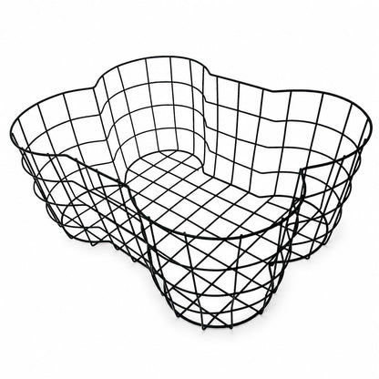OtterPets Metal Dog Toy Basket Bone Shaped Indestructible Dog Toy Bin 17x13 | 17" long, 13" wide, 7" tall, metal wire dog storage organizer, dog toy bin, dog toy box, pet toy basket, dog toy storage