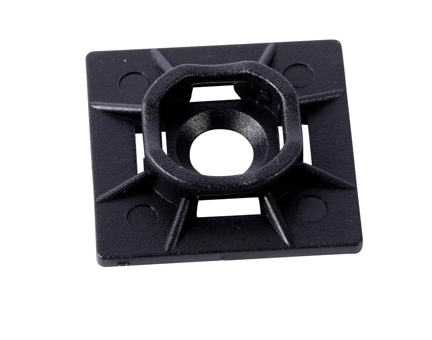 Gardner Bender MB-20UVB Cable Tie Mounting Base, 1 Inch. x 1 Inch., Wire / Cord Management Industrial and Household Use, 100 Pk., UV Resistant Black
