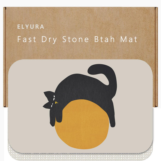 Creative Cat & Moon Patterns Diatomite Stone Bath... (Cat Ball | Diatomite)
