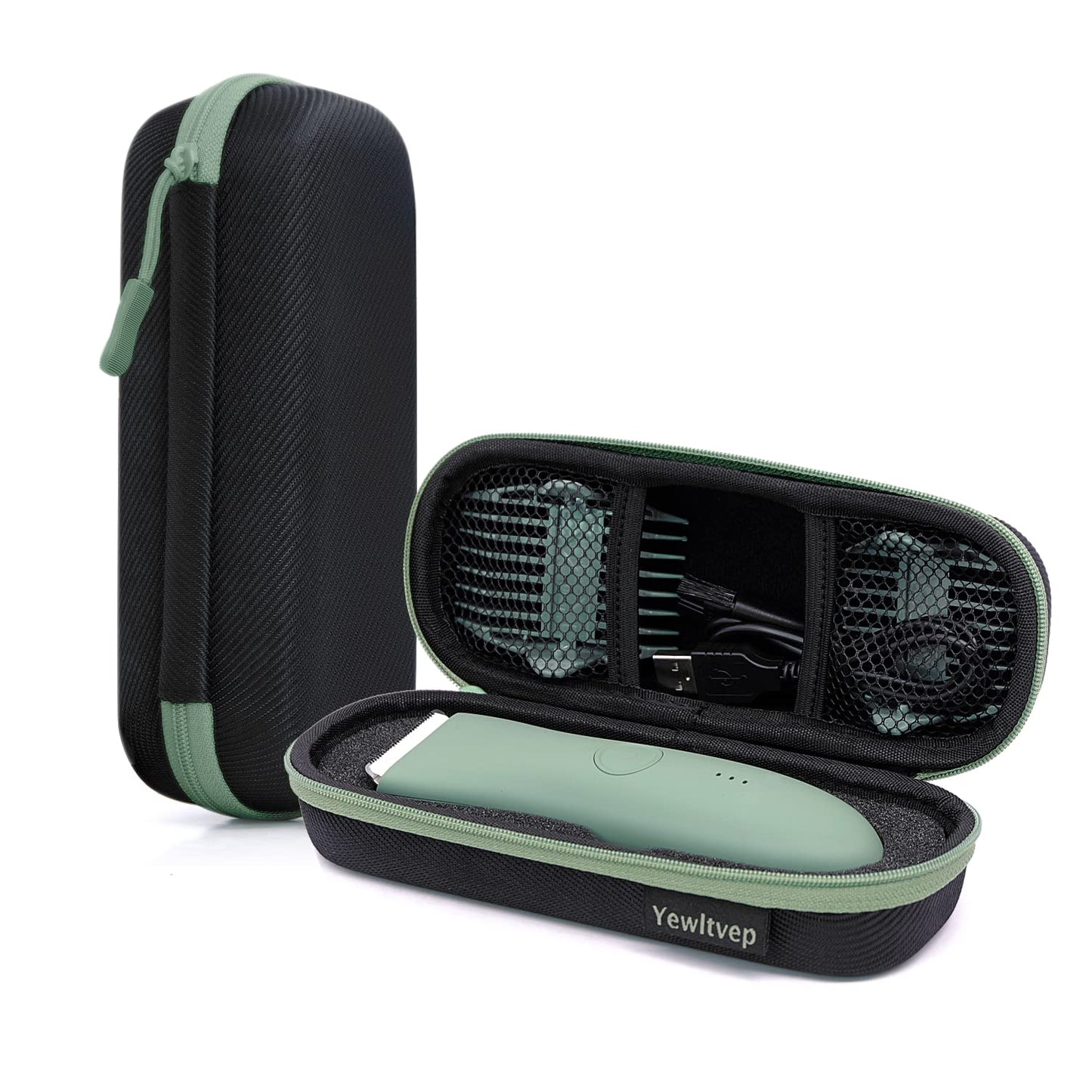 Case for Meridian Trimmer, Hard Carrying Case for MANSPOT Groin Hair Trimmer Without Recharge Dock, Meridian Shaver Storage Travel Bag MANSPOT Trimmer Holder with Shockproof Detachable Insert Foam