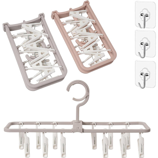 Clothes Drying Racks 2 Pack Small Folding Portable... (Plastic)