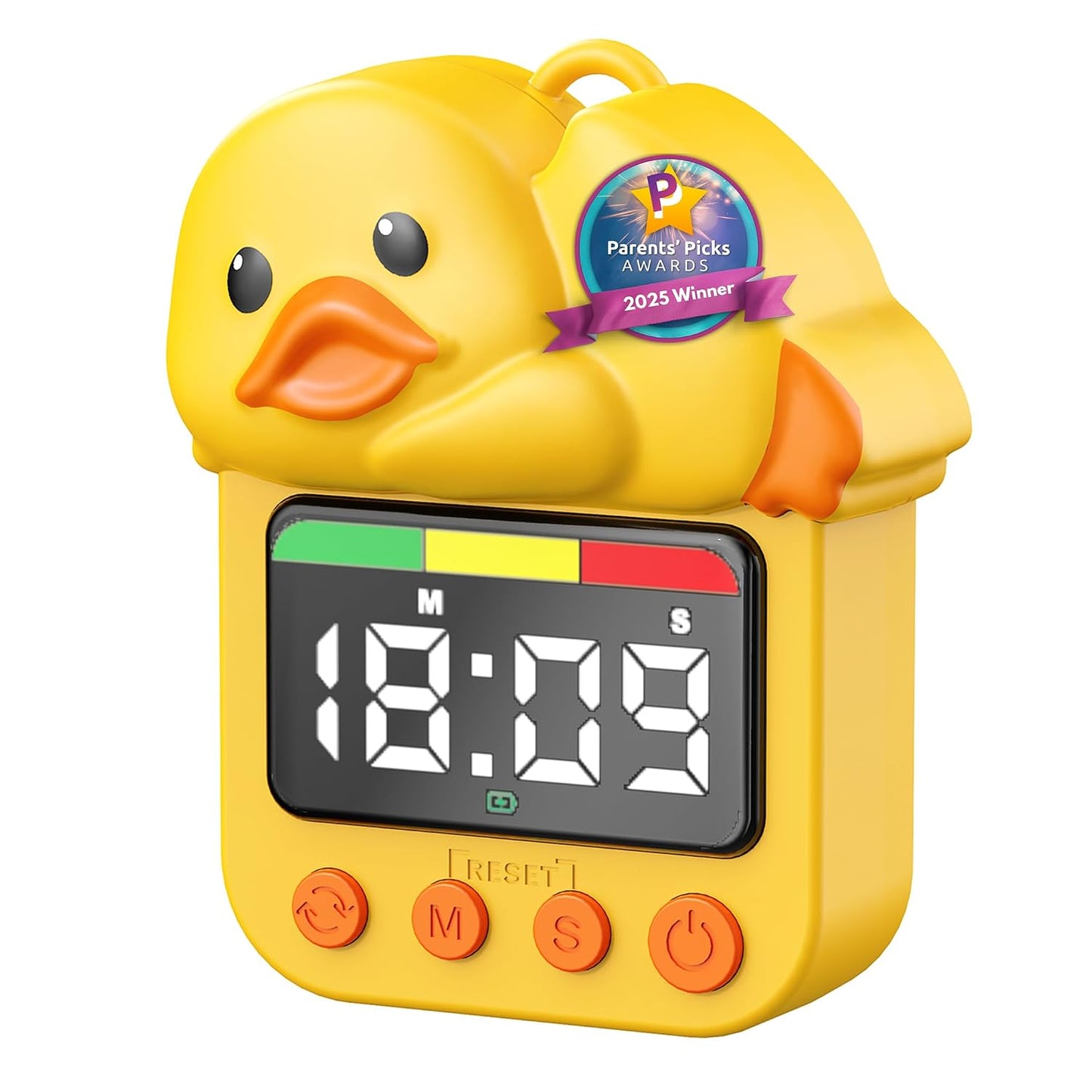 Doli Yearning Kids Shower Timer Waterproof for Bathroom Duck Timer | Quacking Sound; Magnetic Charging; Long Battery Life