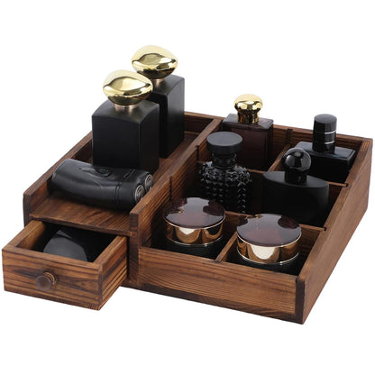 Bathroom Counter Organizer, Cologne Organizer for Men, Desk Storage | Perfume Organizer, Cologne Stand, Dresser Organizer, Mens Bathroom Decor, Men Gifts, Adjustable Partition