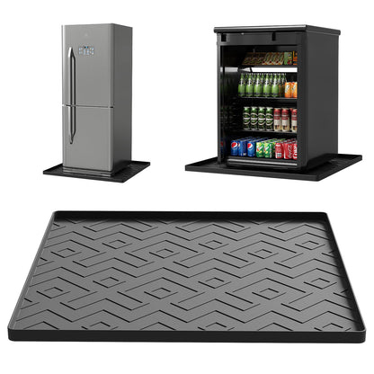 Mini Fridge Silicone Mat 19.7"x19.7"x0.47" - Non-Slip, Spill-Proof, Drip Prevention | Ideal for Refrigerators, Washing Machines, Dryers, Wine Coolers, and Dishwashers