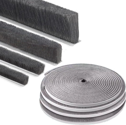 Brush Weather Stripping Door Window Seal,0.9 x 0.4 x 32.8 FT | Felt weather stripping,door sweep,sliding glass door applicable,soundproof,door frame sealing,windproof weatherstripping