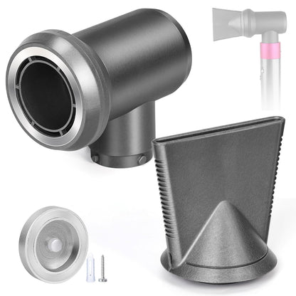 Professional Concentrator and Adapter Kit Compatible with Dyson Airwrap Styler, for Curling Iron Converting to Hair Dryer, with Hair Dryer Attachment Holder