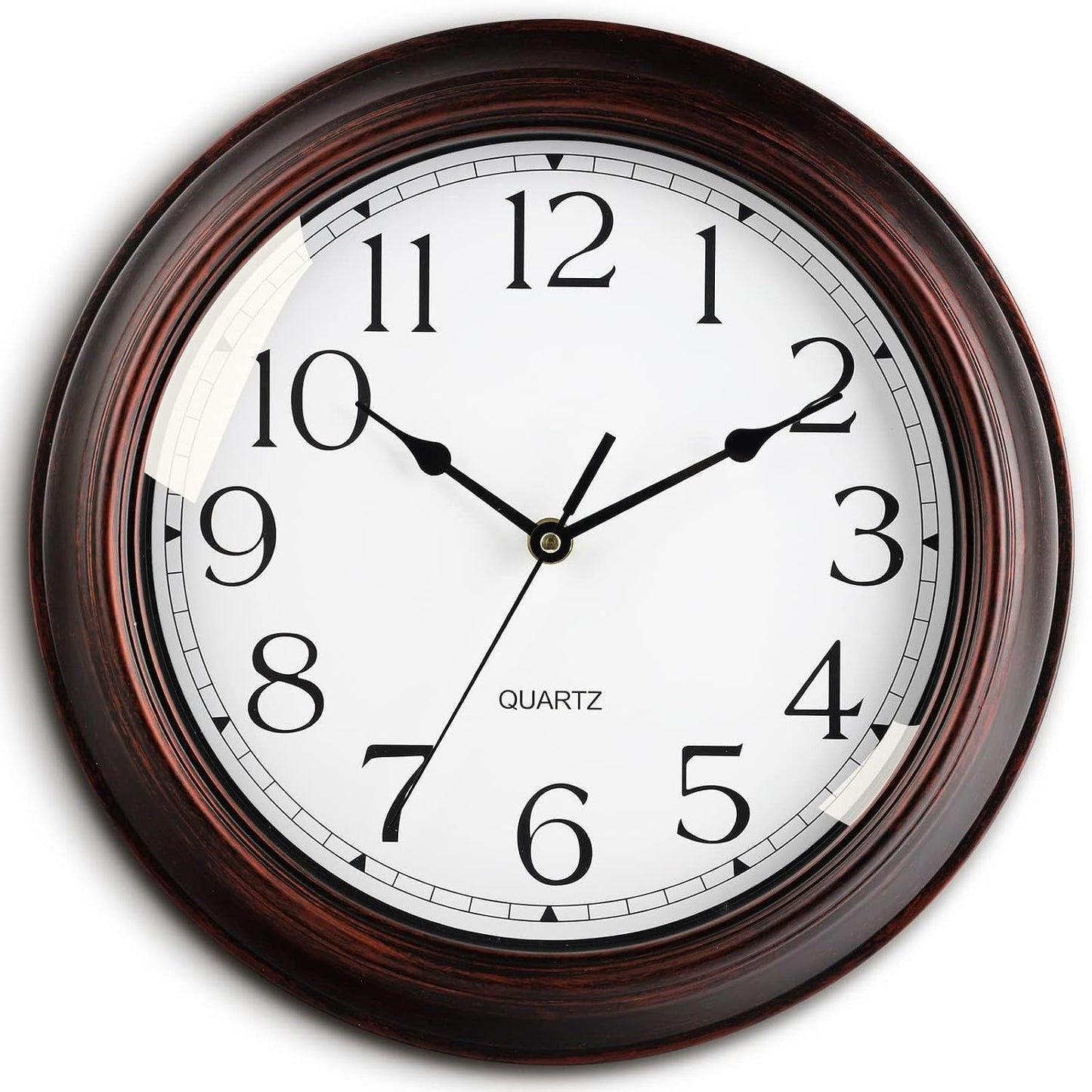 KECYET 12" Wall Clocks Battery Operated Silent for Living Room | Vintage Wall Clock; Analog Silent non Ticking; Kitchen Living Room Home Office Bathroom Bedroom