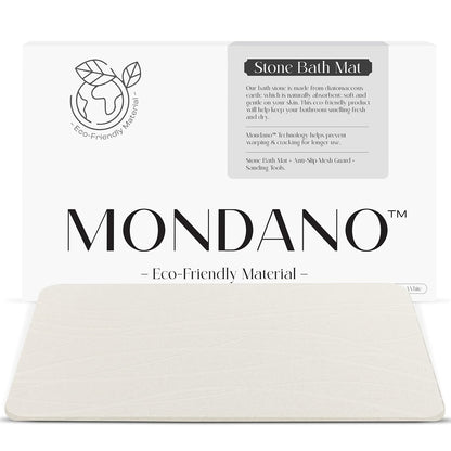 Stone Bath Mat, Quick Dry Non Slip Diatomaceous Earth Shower Mat | Non-Slip, Quick Drying, Super Absorbent Bath Mat; Absorbs 150% Weight in Water; Diatomaceous Earth Kitchen & Dish Drying Mat