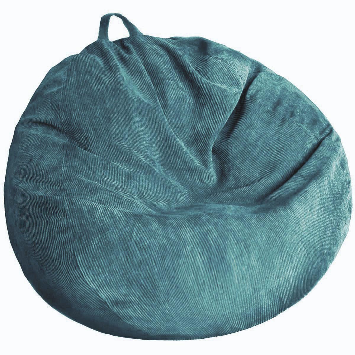 Stuffed Animal Storage Bean Bag Chair Cover (No Filler) Washable | Bean Bag Cover Storage- Washable Ultra Soft Corduroy Cover for Organizing Plush Toys or Textile, Sack Bean Bag