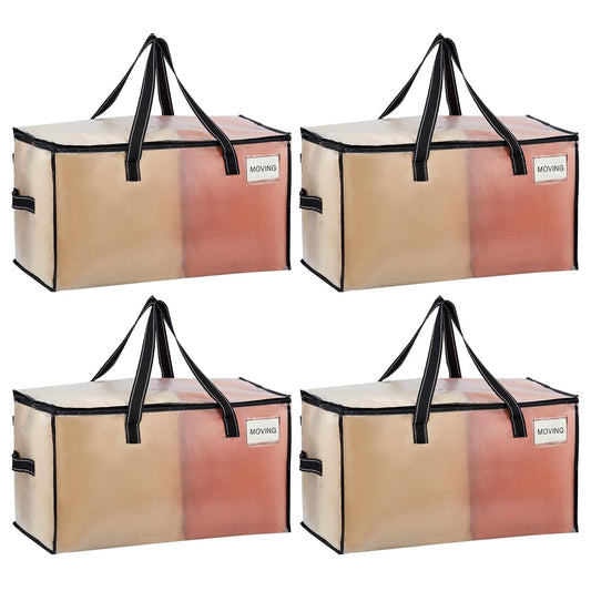 Moving Bags, Storage Bags, Wide Open Top, Clear, 4... (4 Count | Clear)