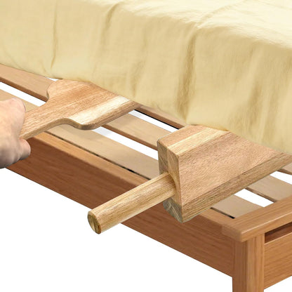 DR.OXXIER 2-Piece Acacia Wood Mattress Lifter and Bed Maker Set for Seniors | Solid acacia wood, ergonomic grip, lever-action lift for tucking sheets. Ideal for seniors, caregivers, reduces back pain