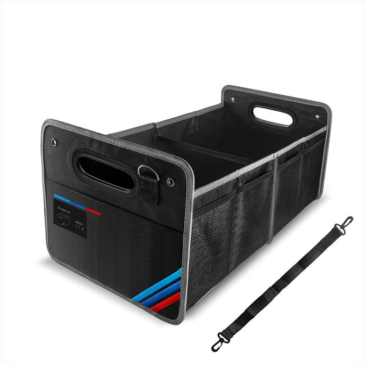 Car Trunk Organizer, Waterproof Collapsible Portab... (BLACK | Fabric)