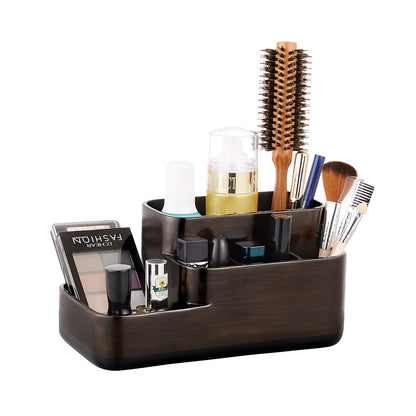 Bathroom Organizer Toothbrush Holders - Electric Toothbrush and Toothpaste Holder for Bathrooms - Tooth Brushing Holder Bathroom Sink Organizers Countertop Storage, Oil Rubbed Bronze