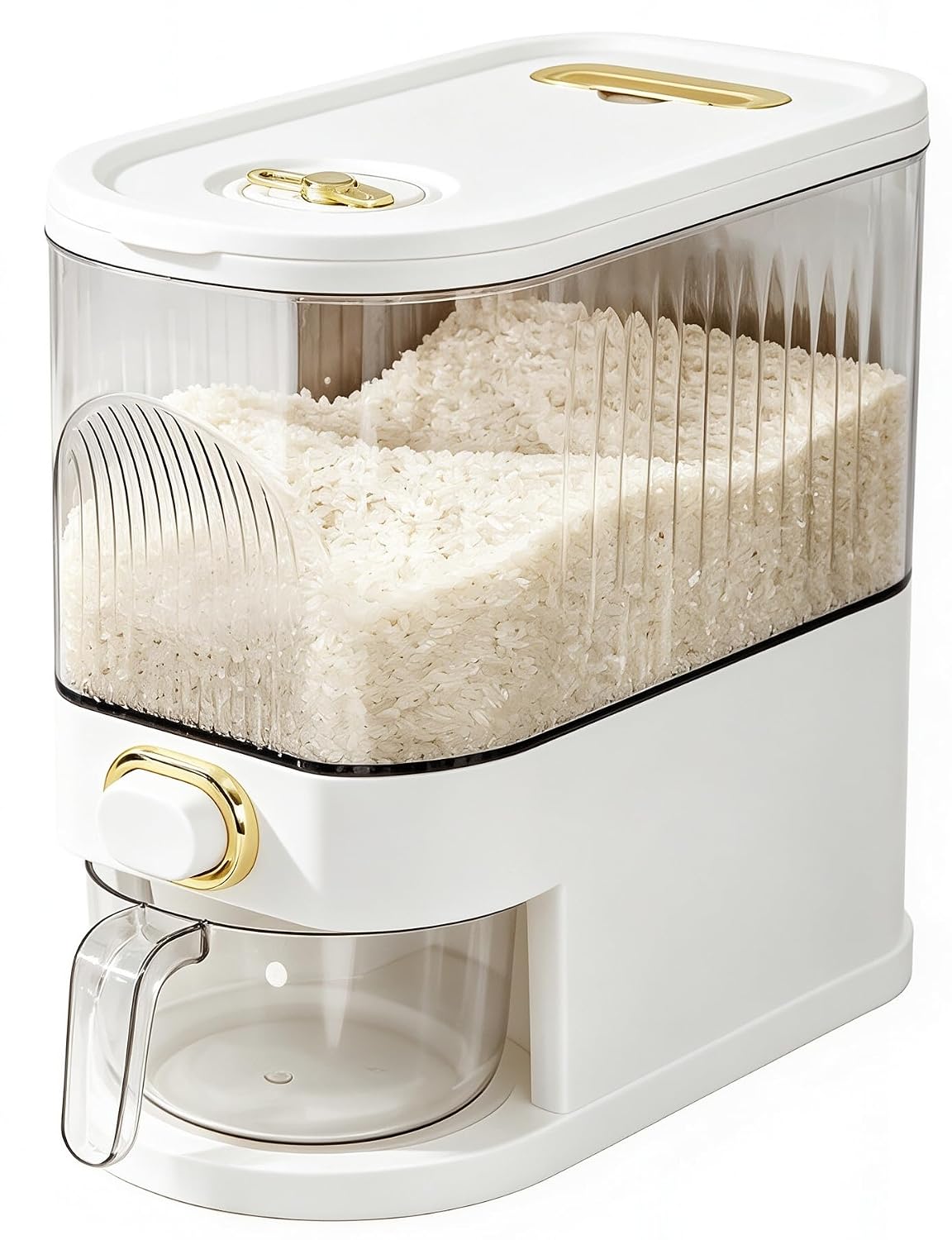 Gagee 11 Lbs Rice Dispenser, Clear