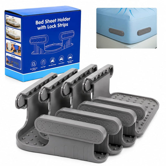 Bed Sheet Holder Straps for Corners, Fitted Sheet Holder Clips, Sheet Holders for Corners, Bed Sheet Clips, Mattress Sheet Corner Holders, Adjustable Fitted Sheet Clips for All Bed Sizes
