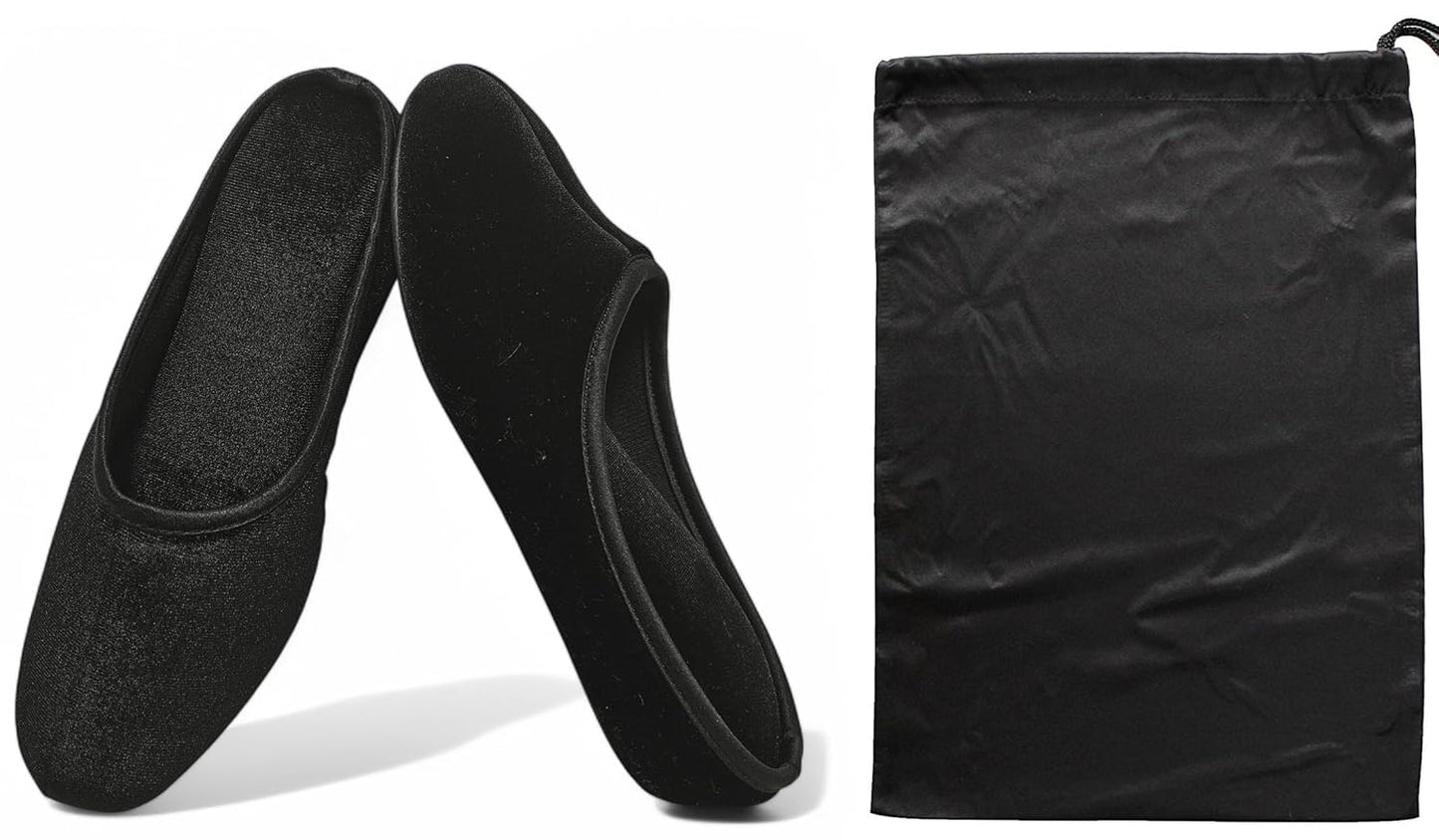 House slippers for women 1.5inch heel lift Slipper... (Black)