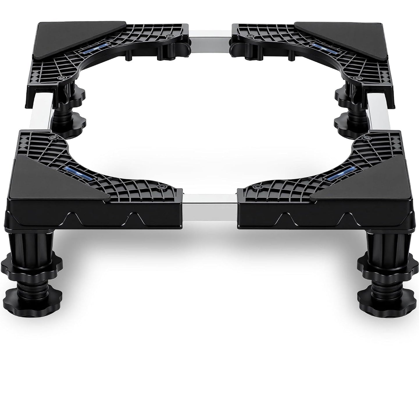 Mini Fridge Stand Riser, Adjustable Base for Small Refrigerator | Universal Fit with 4 Sturdy Feet, 400lbs for Washer, Dryer, Freezer, Portable AC & Appliances, Easy-to-Install, Black