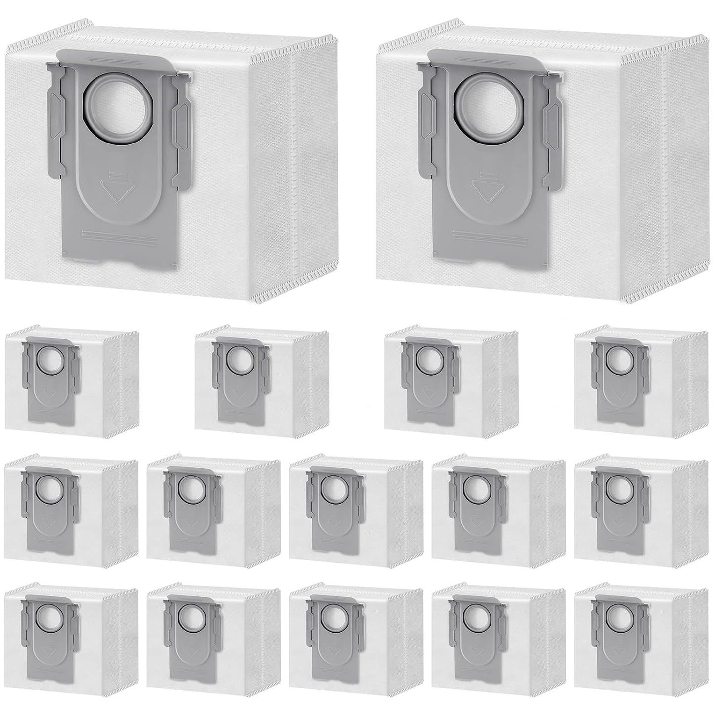16 Packs Q10 Q7 Q5 Bag Replacement for Roborock Q10 S5+, Q7 M5+, Q5 Max+ | 3.6L Vaccum Bag for Q10 X5+, Q5+, Q5 Pro+, Q8 Max+, Q7+, Q7 Max+, S8+, S8 Pro Ultra, S7 Pro Ultra, S7 MaxV Ultra