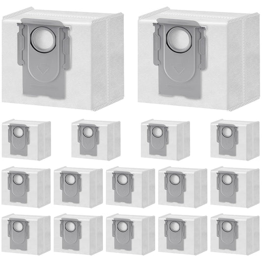 16 Packs Q10 Q7 Q5 Bag Replacement for Roborock Q10 S5+, Q7 M5+, Q5 Max+ | 3.6L Vaccum Bag for Q10 X5+, Q5+, Q5 Pro+, Q8 Max+, Q7+, Q7 Max+, S8+, S8 Pro Ultra, S7 Pro Ultra, S7 MaxV Ultra