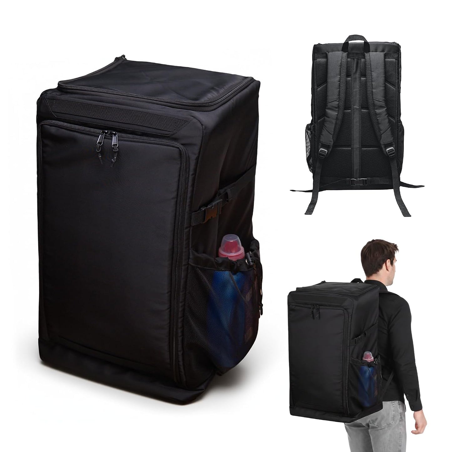 Otis 90L Extra Large Laundry Backpack Bag with Front-Load Access, Heavy Duty Backpack, Laundry Hamper with Padded Shoulder Straps & Waist Buckle for Dorm, Apartment, Laundromat & Travel.