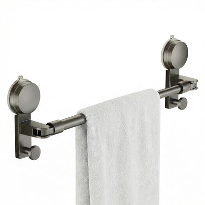 Suction Towel Rack, No Drill, Adjustable, RV Bathroom Kitchen, 15.7-30.7IN | Multi-use for bathroom, kitchen & RV，Adjustable length fits wall spaces，Easy install, removable, repositionable