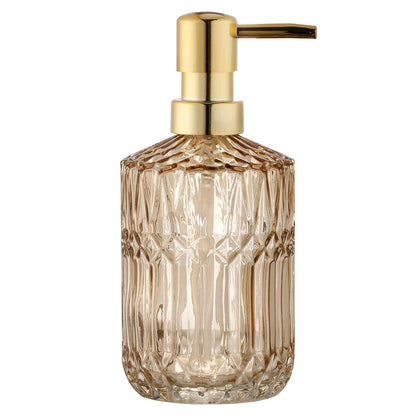 YunNasi Soap Dispenser with Pump Refillable | Liquid Hand Soap Dish Soap Dispensers for Bathroom Counter, Kitchen Sink, Amber
