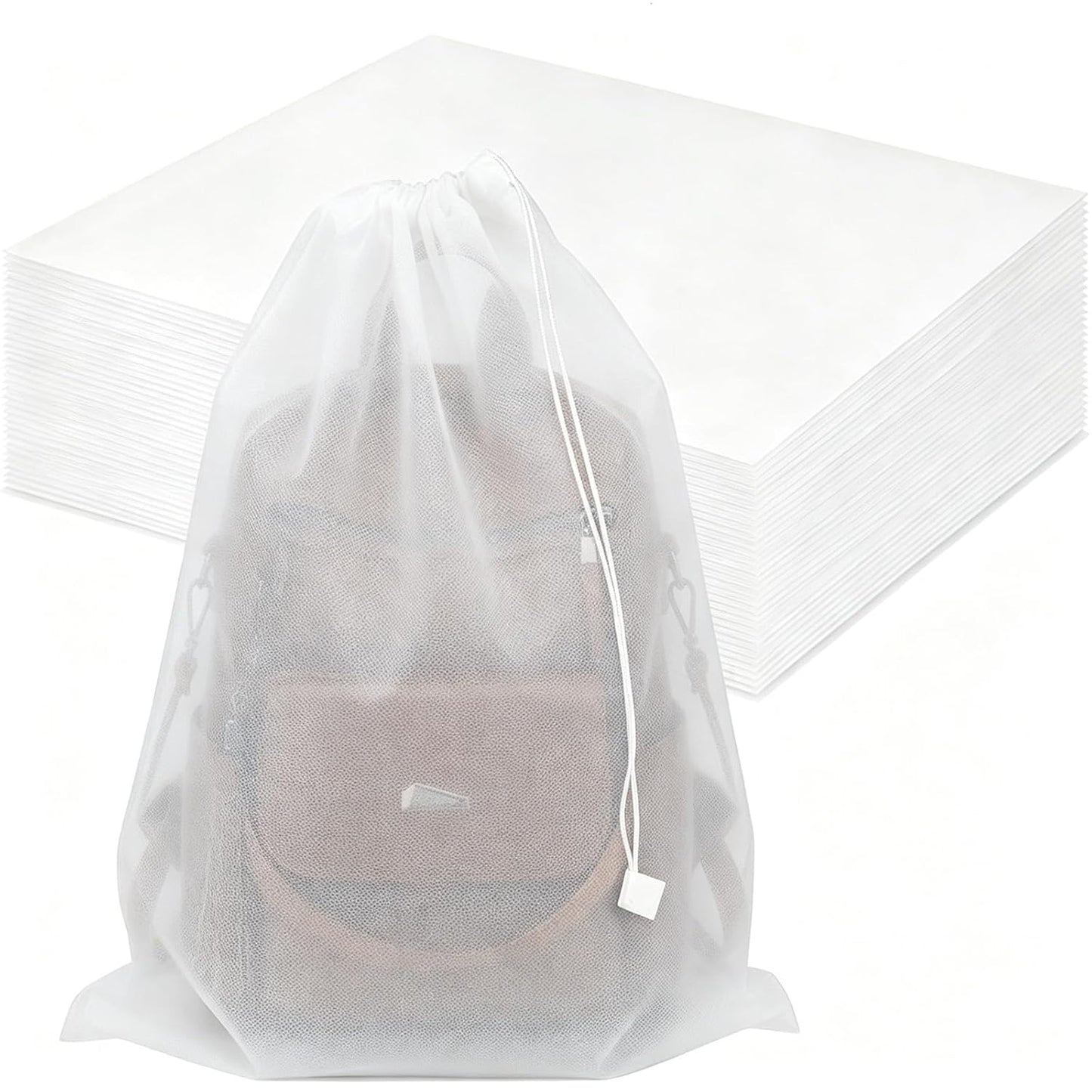 Dust Bags for Handbags, 30 Pcs, 19.68x23.62 Inches | Non-Woven, Reusable Protector Covers, Fits Backpacks, Boots, Closet Organizer for Travel & Home